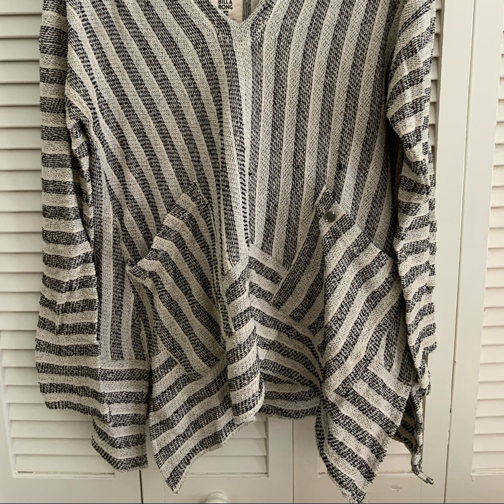 Billabong Hooded Striped Baja Beach Sweater